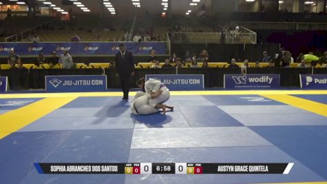 Austyn Grace Quintela vs Sophia Abranches Dos Santos 2026 Pan Jiu Jitsu IBJJF Championship