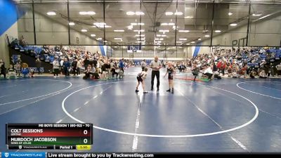 70 lbs Champ. Round 1 - Colt Sessions, Uintah vs Murdoch Jacobson, Sons Of Atlas