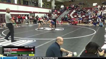 132 lbs Cons. Round 1 - Hunter Cooper, Sioux Central vs Isaiah Powers, Alta/Aurelia