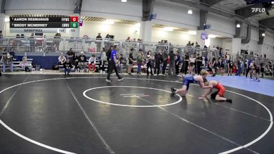 120 lbs Semifinal - Aaron Desmarais, Fitness Fight Factory Wrestling Club vs Brody McNerney, Liberty Warriors Wrestling Club
