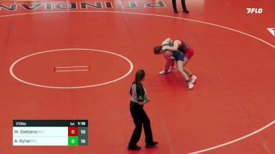 170 lbs Final - Mia Gaetjens, OH (W) vs Avry Ryhal, PA (W)