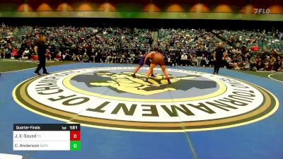 285 lbs Quarterfinal - Justice El-Sayad, Temecula Valley vs Cormac Anderson, Spanish Springs