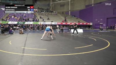 160 lbs Round 1 (16 Team) - Alana Duggan, Lindenwood University vs Kaylie Hall, Presbyterian