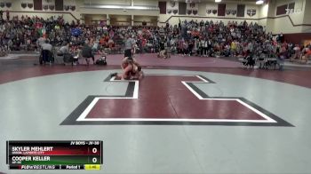JV-30 lbs Cons. Semi - Skyler Mehlert, Union, LaPorte City vs Cooper Keller, AP-GC