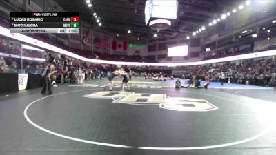 285 lbs Quarterfinal - Lucas Rosario, Caldwell vs Mitch Jucha, Mountain View