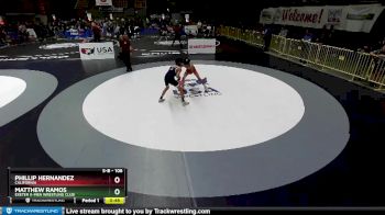 106 lbs Semifinal - Matthew Ramos, Exeter X-Men Wrestling Club vs Phillip Hernandez, California