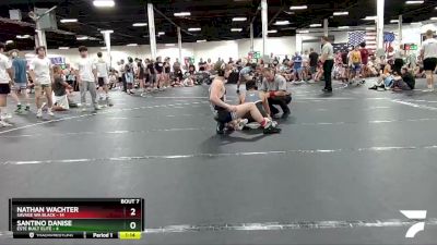 132 lbs Round 3 (6 Team) - Nathan Wachter, Savage WA Black vs Santino Danise, Este Built Elite