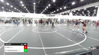 156 lbs Quarterfinal - Alan Hart, Western Slope Elite vs William Theofanopoulos, Legends Of Gold LV