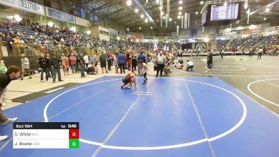 135 lbs Consi Of 8 #1 - Dominic White, Milliken Middle School vs Joshua Boade, Lesher