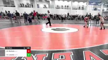 145 lbs 7th Place - Blaize Nichols, North Andover vs Sebastian Losada, Hopkinton