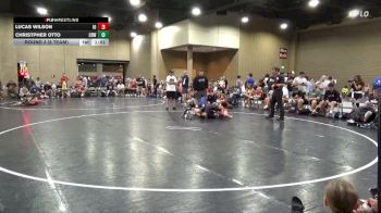 100 lbs Round 3 (8 Team) - Christpher Otto, Crossroads Wrestling vs Lucas Wilson, Indiana Outlaws