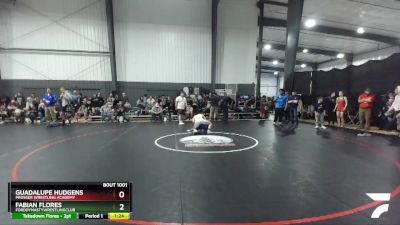 143.3 Round 1 - Fabian Flores, FordDynastyWrestlingClub vs Guadalupe Hudgens, Prosser Wrestling Academy