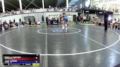 93 lbs Round 3 (8 Team) - Briella Portrey, Washington vs Jade Hardee, Illinois