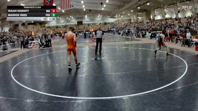 144 lbs Quarterfinals (8 Team) - Maddox Reed, Pigeon Forge High School vs Isaiah Haskett, Munford High School