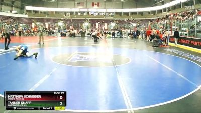 108 lbs Champ. Round 2 - Matthew Schneider, Athens Area Hs vs Tanner Knapp, Horseheads Sr HS