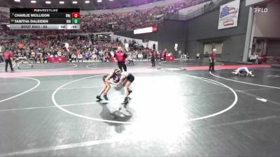 65 lbs Champ. Round 2 - Charlie Mollison, Demons WC (Burlington) vs Tabitha Daleiden, Ringers