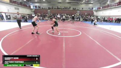 144 lbs Champ. Round 2 - Garrett Kerr, Horizon vs Matthew Martinez, Basha