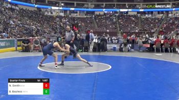 120 lbs Quarterfinal - Nate Smith, Bishop McDevitt Hbg vs Beau Bayless, Reynolds