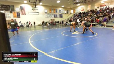 165 lbs Cons. Round 3 - Eugene Escalona, La Mirada vs Melvin Pineda, San Fernando