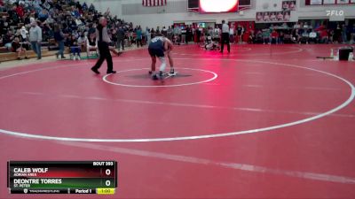 160 lbs Cons. Round 4 - Deontre Torres, St. Peter vs Caleb Wolf, Adrian Area