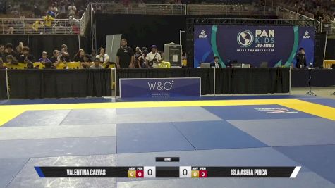 Isla Asela Pinca vs Valentina Calvas 2025 Pan Kids Jiu-Jitsu IBJJF Championship