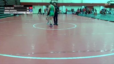 117 lbs Champ. Round 1 - Gloria Diaz, Eastern Oregon University vs Emma Desotell, Evergreen State