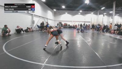 100 lbs Rr Rnd 5 - Molly Mooney, PA West Yellow - GK12E vs Timi Coles, Capital City Wrestling Club - GK12E
