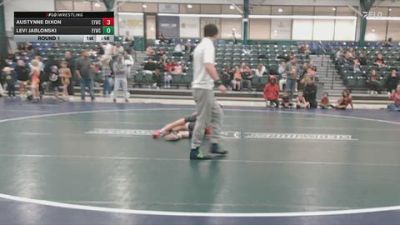 64/68 Round 1 - Austynne Dixon, Edinboro Youth Wrestling Club vs Levi Jablonski, Edinboro Youth Wrestling Club