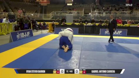 Gabriel Antonio Carrera vs Ryan Steven Barron 2025 Pan Jiu Jitsu IBJJF Championship