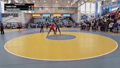 215 lbs 7th Place Match - Vaughn Brooks, McKean H S vs Jaden Tyler, William Penn H.S.