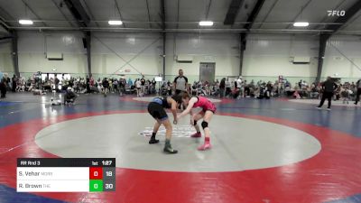 110 lbs Rr Rnd 3 - Sarah Vehar, Morris Fitness Wrestling Club - (B) vs Raymond Brown, The Storm Wrestling Center