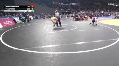 2A/1A Boys 106 Cons. Semi - Jose Santos, Gervais Boys vs Kai Zimmerman, Toledo Boys