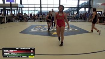 J-6 lbs Round 3 - Addilyn Moses, Hammerin Hawks vs Rebbka Steele, North Liberty Wrestling Club