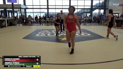 J-6 lbs Round 3 - Addilyn Moses, Hammerin Hawks vs Rebbka Steele, North Liberty Wrestling Club