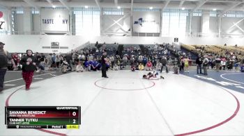 128 lbs Quarterfinal - Tanner Tutku, Club Not Listed vs Savanna Benedict, Penn Yan Wrestling