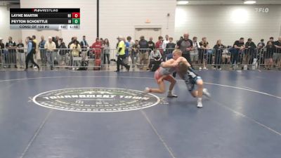 120 lbs Consi Of 128 #2 - Layne Martin, MI vs Peyton Schoettle, IN