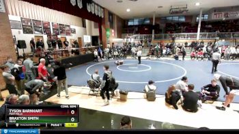 132 lbs Cons. Semi - Tyson Barnhart, Post Falls vs Braxton Smith, Mead