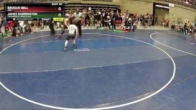 82 lbs Cons. Round 1 - Brogun Bell, JWC vs James Barrington, Timpanogos Wrestling