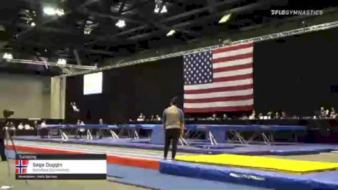 Sage Duggin - Tumbling, Sonshine Gymnastics. - 2021 USA Gymnastics Championships