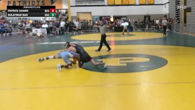 125White lbs Rr Rnd 1 - Patrick Adams, Rutgers-UNATT vs Sulayman Bah, Columbia