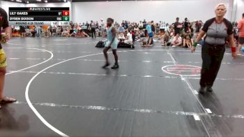 101 lbs Round 4 (8 Team) - Lily Oakes, Well Trained vs Dysen Dixson, Rabbit Wrestling Club