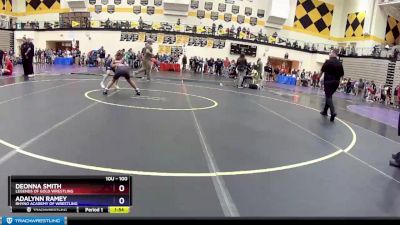 100 lbs Round 1 - Deonna Smith, Legends Of Gold Wrestling vs Adalynn Ramey, Rhyno Academy Of Wrestling