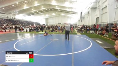 81 lbs Semifinal - Mylan Ruiz, Outlaws WC vs Adrian Coleman, Wrightwood Wrestling Club