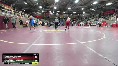 215 lbs Cons. Round 2 - Trenton Murphy, Evansville Mater Dei vs Jonathan Morales, Columbus North