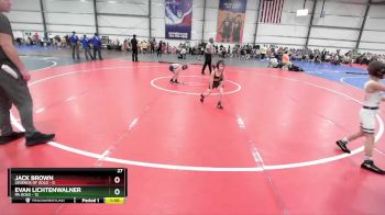 56 lbs Rd# 2 10:30am Friday - Evan Lichtenwalner, PA Gold vs Jack Brown, Legends Of Gold