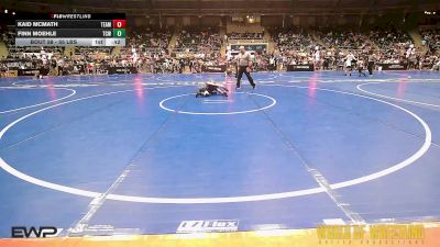 55 lbs Consi Of 32 #2 - Kaid McMath, Team Barracuda vs Finn Moehle, Team Central Wrestling Club