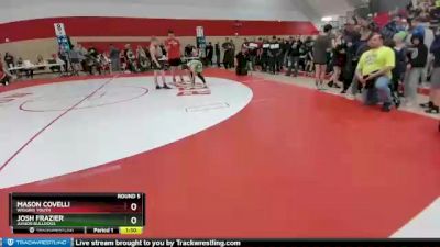 92-101 lbs Round 5 - Mason Covelli, Wiggins Youth vs Josh Frazier, Junior Bulldogs