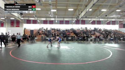 144 lbs Consi Of 8 #2 - Nicholas Genin, Newton South vs Noah Beshara, Methuen