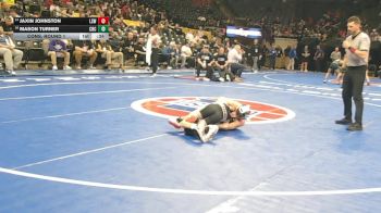 106 Class 4 lbs Cons. Round 1 - Jaxin Johnston, Lee`s Summit West vs Mason Turner, Christian Brothers College