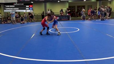 70 lbs Semis - Liam Brent, Simmons Academy Of Wrestling vs Cipriano Duran, Bear Cave Wrestling Club